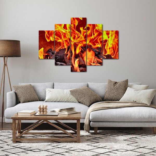 Az égő szén képe (150x105 cm)