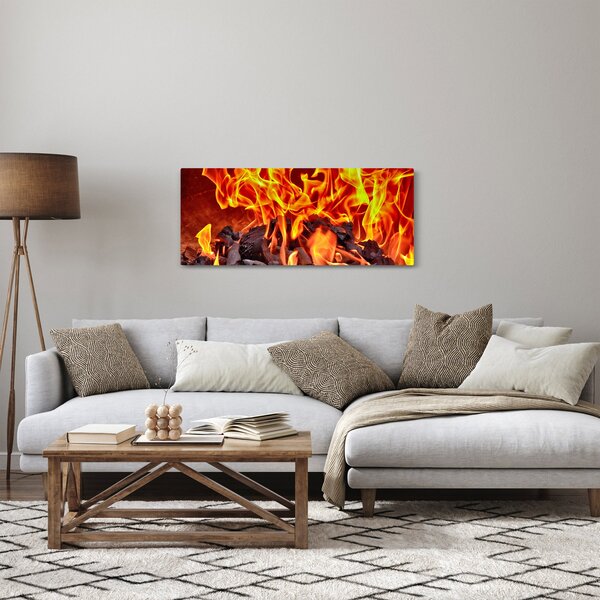 Az égő szén képe (120x50 cm)