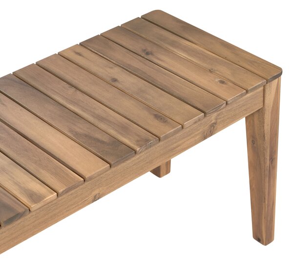 Kerti pad CHIOGGIA 155 cm Tanúsított akácfa Világosbarna