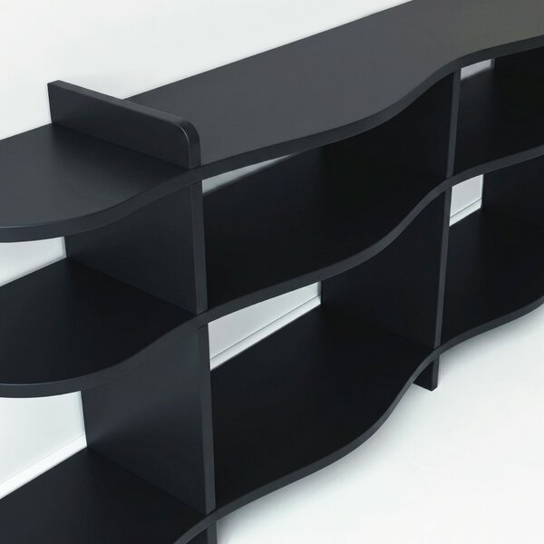 Hanah Home Konzol Fekete Flusso - Fekete