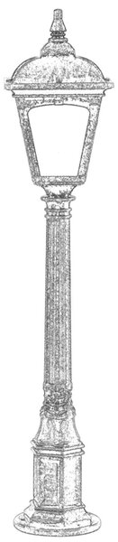 Opviq Kültéri Állólámpa Barna BSU-68185-BKR-M2-B