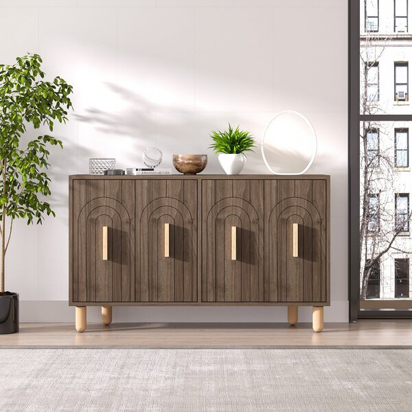 Hanah Home konzolasztal Walnut Tiger - diófa