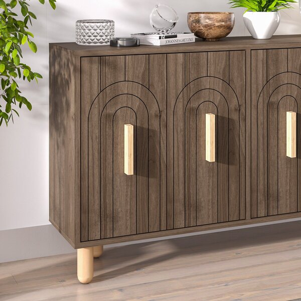 Hanah Home konzolasztal Walnut Tiger - diófa