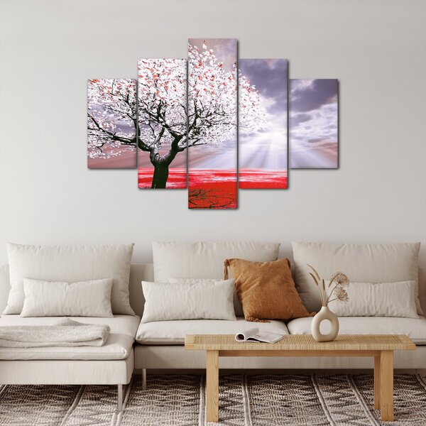 Piros fa kép (150x105 cm)