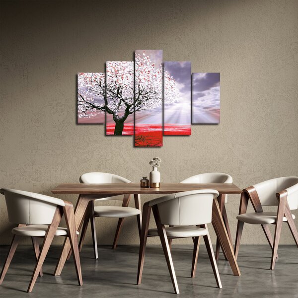 Piros fa kép (150x105 cm)