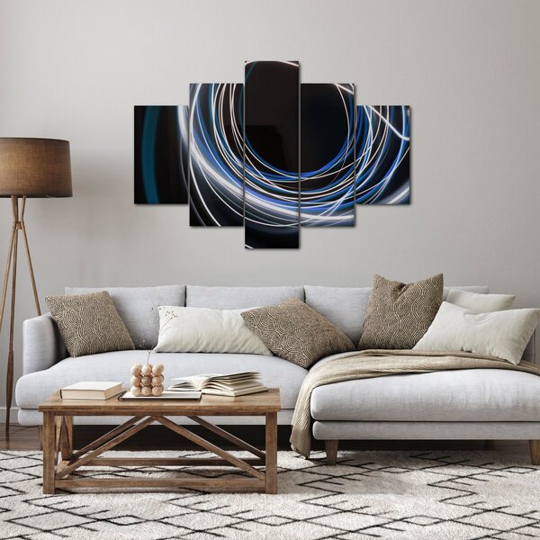 Kék vonalak képe (150x105 cm)