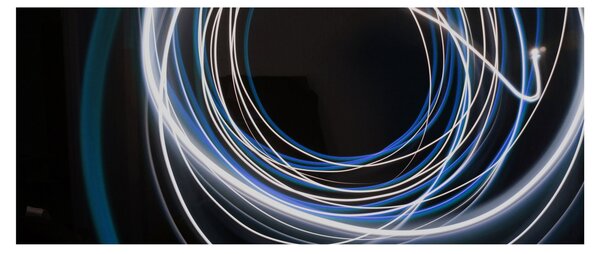 Kék vonalak képe (120x50 cm)