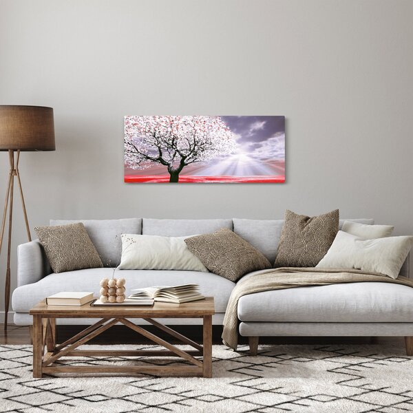 Piros fa kép (120x50 cm)