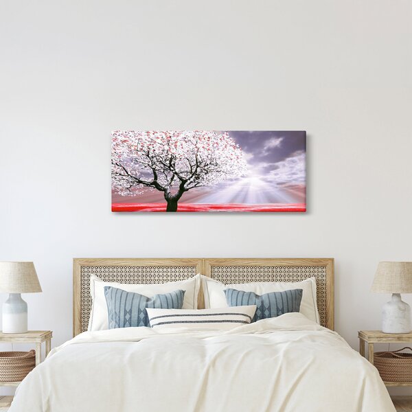 Piros fa kép (120x50 cm)