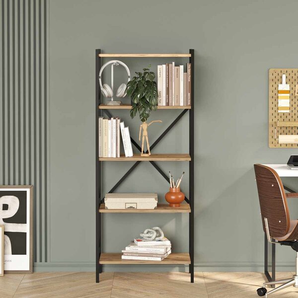 Hanah Home London könyvespolc - natúr