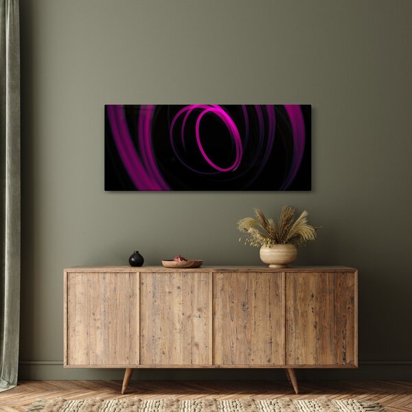 Kép - lila vonalak (120x50 cm)