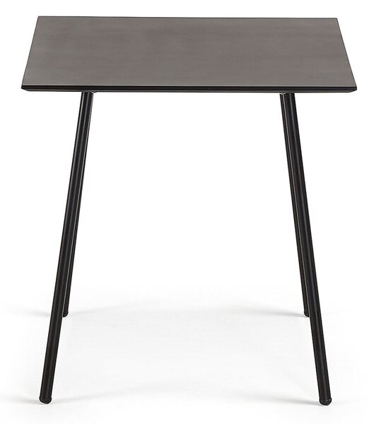Ulrich fekete asztal, 75 x 75 cm - Kave Home
