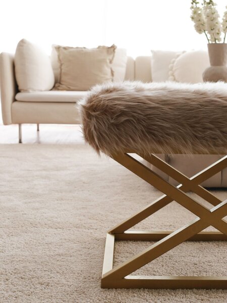 Atelier Del Sofa Puff barna-arany Capraz Pelush - arany, barna
