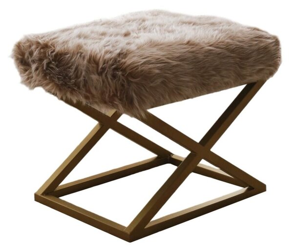 Atelier Del Sofa Puff barna-arany Capraz Pelush - arany, barna