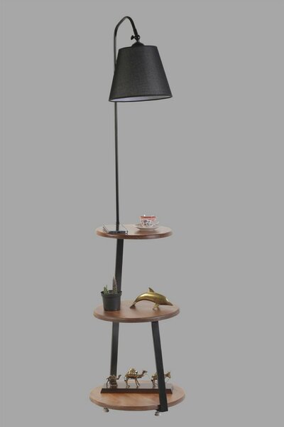 Opviq Floor Lamp Black Walnut 8743-3