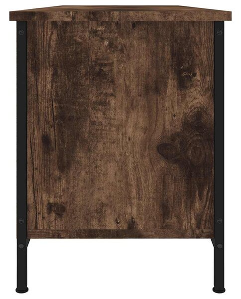 Füstös tölgy színű szerelt fa TV-szekrény 102 x 35 x 45 cm