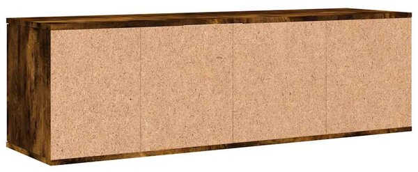 Füstös tölgy színű szerelt fa TV-szekrény 120x34x37 cm