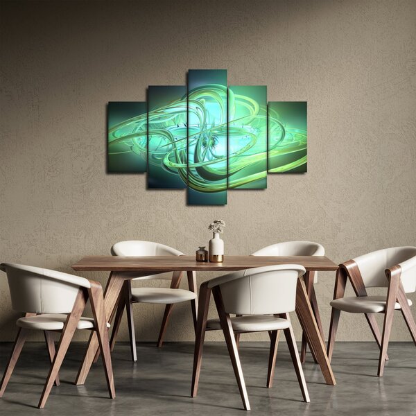 Zöld absztrakció kép (150x105 cm)