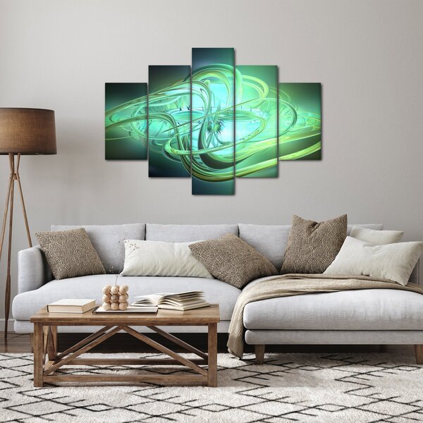 Zöld absztrakció kép (150x105 cm)