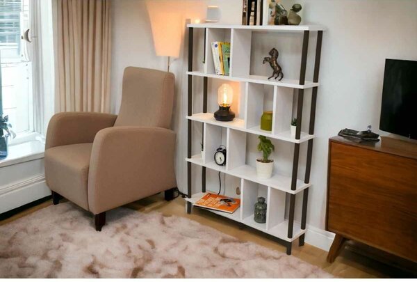 Hanah Home Könyvespolc Peka-0045 - Fehér, Fekete