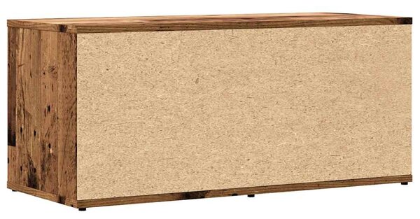 Antik fa színű szerelt fa TV-szekrény 80x34x35,5 cm