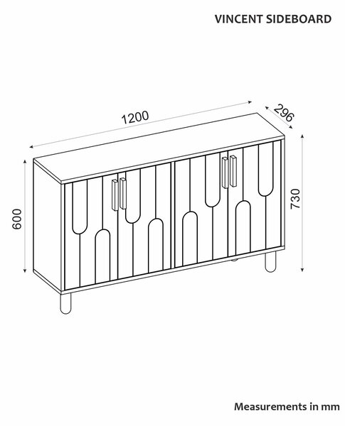 Hanah Home Console Travertine Vincent - Traverten