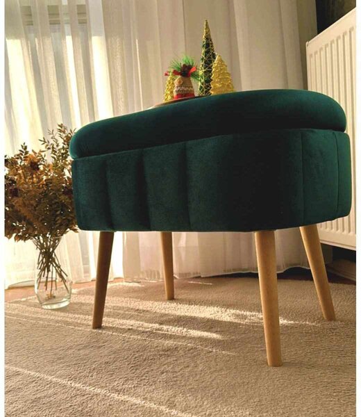 Atelier Del Sofa Puff Emerald Mini Oslo - Smaragd