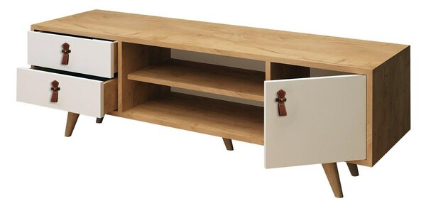Hanah Home TV Unit Oak White Lara