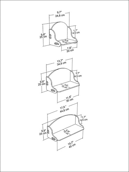 Hanah Home Wall Shelf Oak Silya - Oak