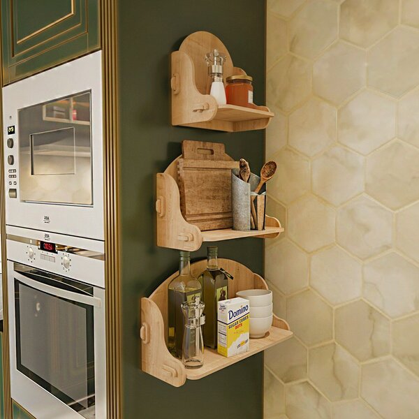 Hanah Home Wall Shelf Oak Silya - Oak