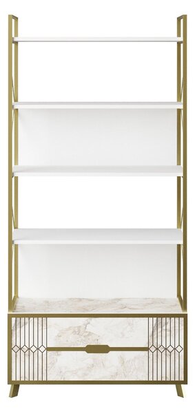 Hanah Home Frida Könyvespolc 90 Cm - Fehér