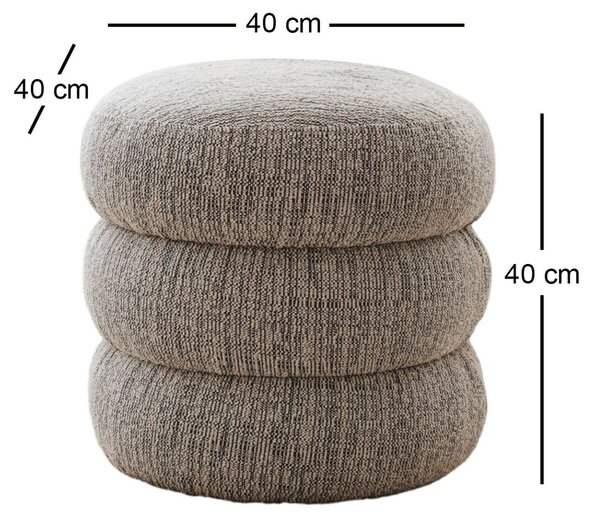 Atelier Del Sofa Boum puff - szürke