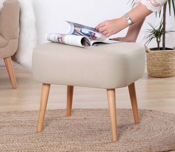 Atelier Del Sofa Puff Krém Papagáj - Krém