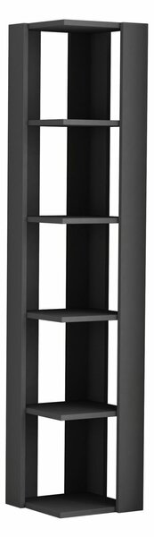 Hanah Home Nati Corner könyvespolc - antracit