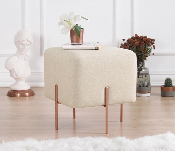 Atelier Del Sofa Puff Krém Réz 58 - Krém