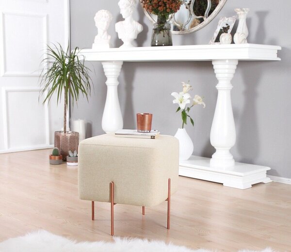 Atelier Del Sofa Puff Krém Réz 58 - Krém