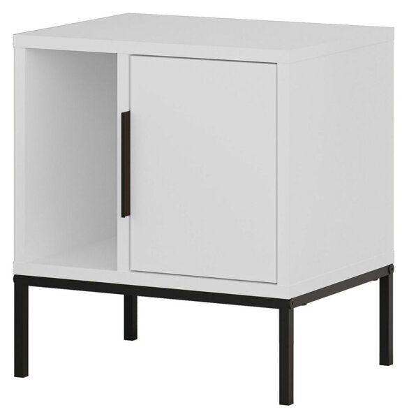 Hanah Home Nightstand White Glynn - White
