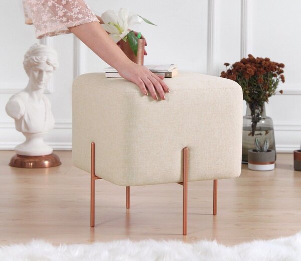 Atelier Del Sofa Puff Krém Réz 58 - Krém
