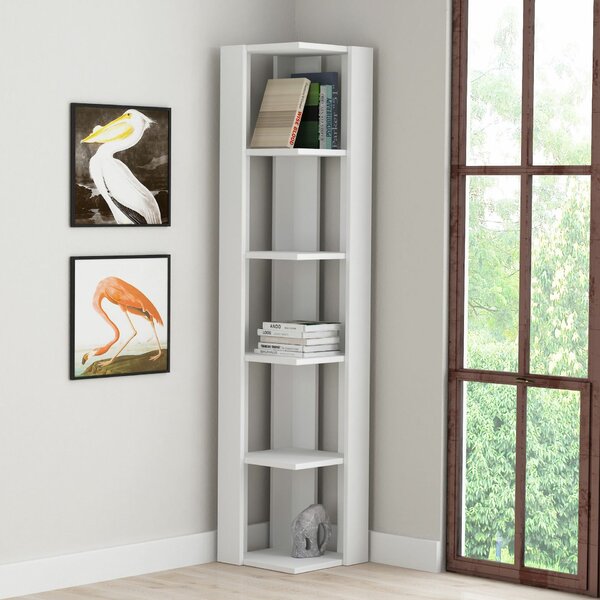 Hanah Home Nati Corner könyvespolc - Fehér