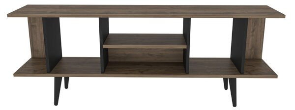 Hanah Home TV-állvány dió és fekete színben Akya - dió, fekete