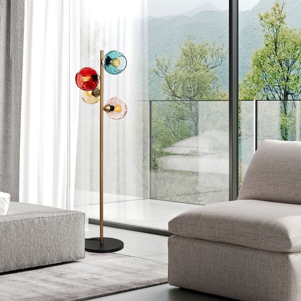 Opviq Floor Lamp Multicolor Gold Benek - 15 - 14546