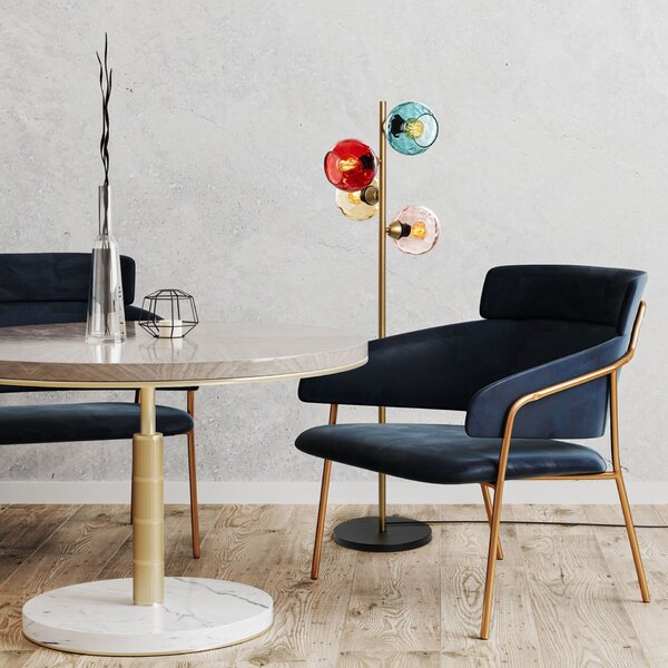Opviq Floor Lamp Multicolor Gold Benek - 15 - 14546