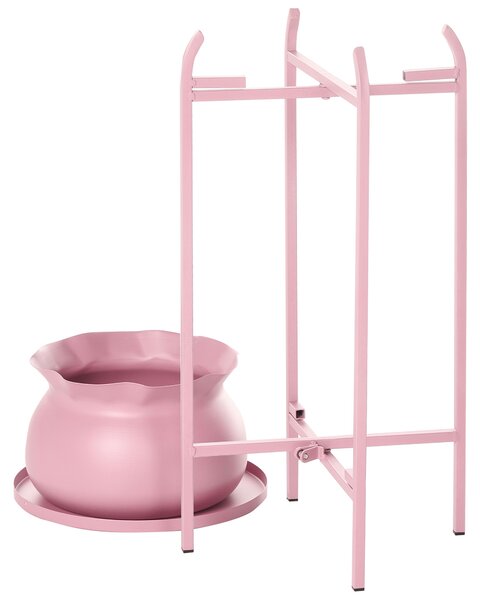 Virágállvány MOKUREN 25 cm Fém Rózsaszín