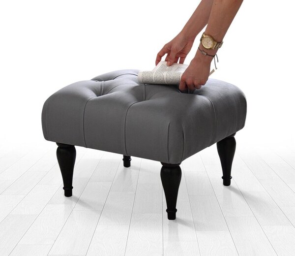 Atelier Del Sofa Puff Szürke Virágos - Szürke