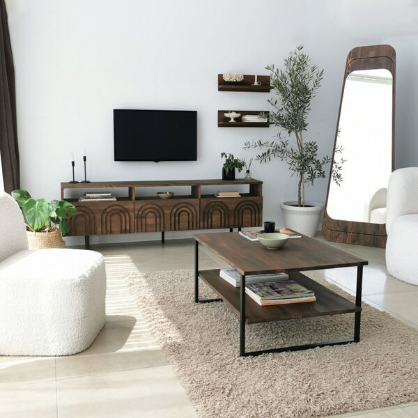Hanah Home TV Unit Walnut Helen - Walnut