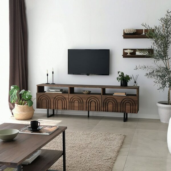 Hanah Home TV Unit Walnut Helen - Walnut