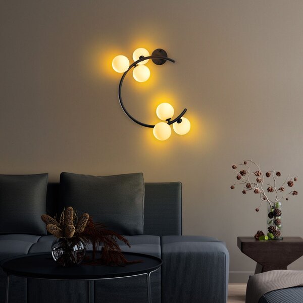 Opviq Fali lámpa Fekete Luminar - 14130