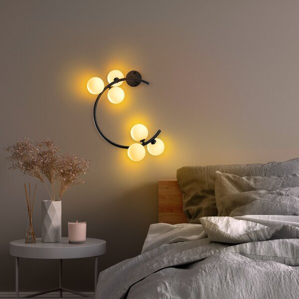Opviq Fali lámpa Fekete Luminar - 14130
