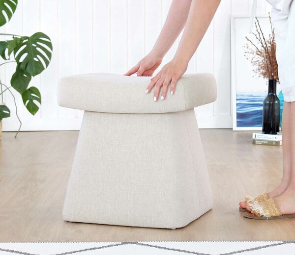 Atelier Del Sofa Puff Krém Gurrata - Krém