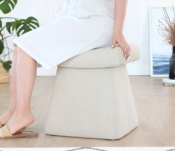 Atelier Del Sofa Puff Krém Gurrata - Krém